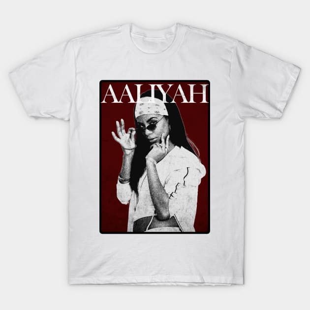 Aaliyah art drawing T-Shirt by NopekDrawings